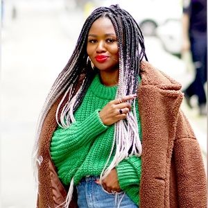 Green H&M knit sweater size small